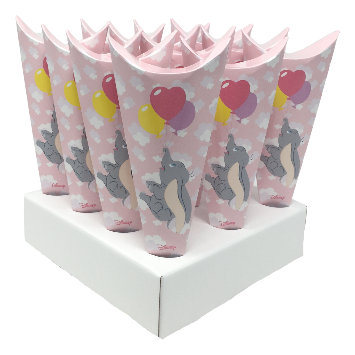 Bomboniera Astuccio Scatolina Portaconfetti Cono - Dumbo DISNEY - Rosa - 68153