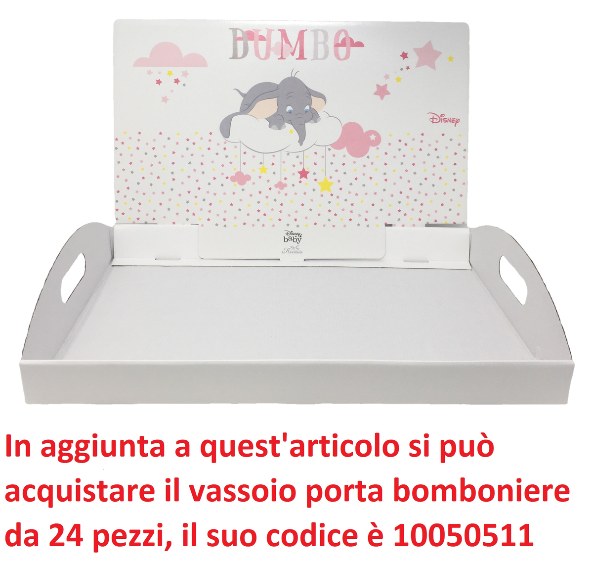 Bomboniera Astuccio Scatolina Portaconfetti Cono - Dumbo DISNEY - Rosa - 68153
