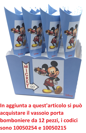 Bomboniera Astuccio Scatolina Portaconfetti Cono - Topolino Mickey Mouse DISNEY - 68172