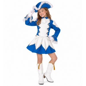 Costume Vestito Abito Travestimento Carnevale Cosplay Bambina Majorette - 9677
