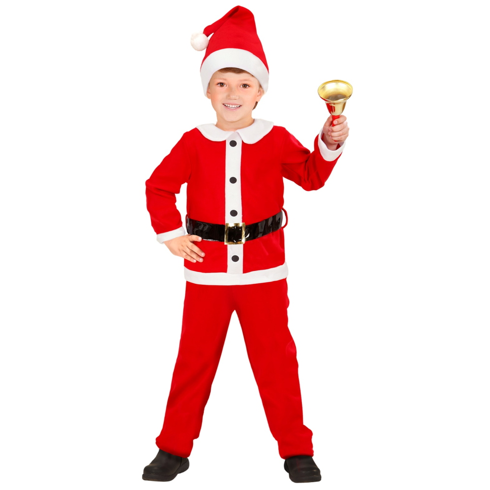 Costume Vestito Abito Travestimento Carnevale Cosplay Bambino - Babbo Natale - 1491
