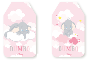 Targhetta, Biglietti per Bomboniere Personalizzati - Dumbo DISNEY - 16 Pezzi Assortiti -  Rosa