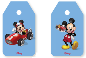 Targhetta, Biglietti per Bomboniere Personalizzati - Topolino DISNEY - 16 Pezzi Assortiti -  Celeste