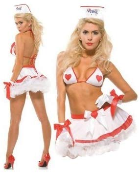 Set Travestimento Adulto Donna - Infermiera Sexy - Taglia Unica 40/46 - 71690