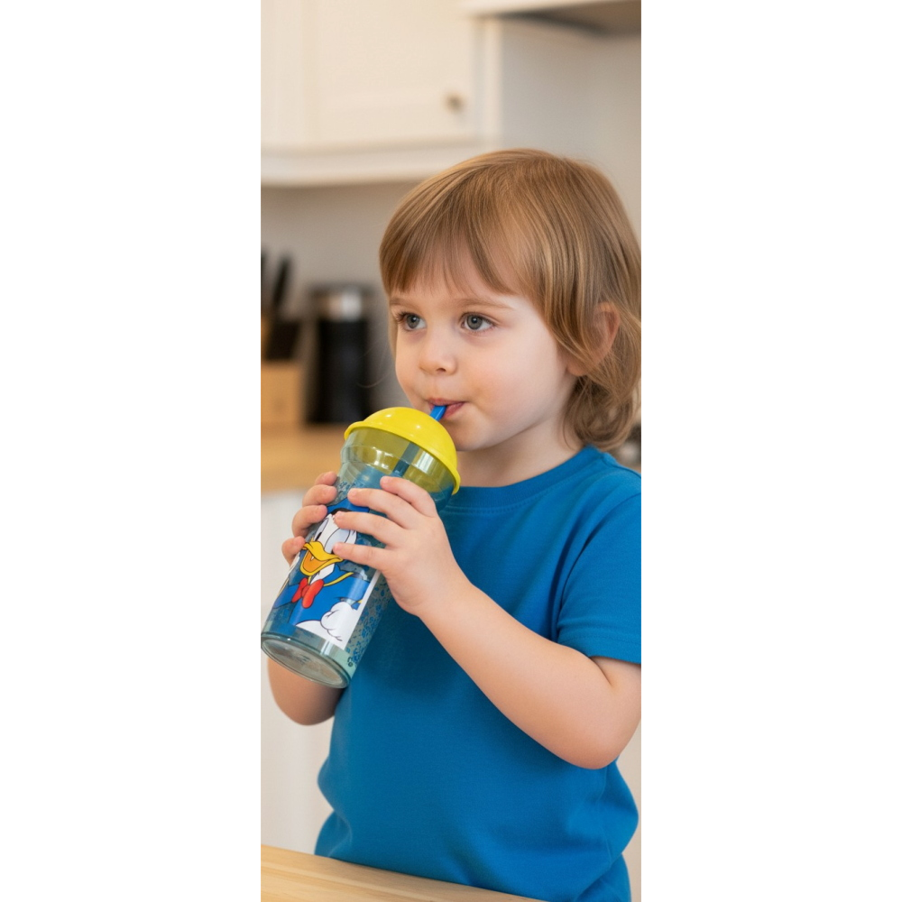 Bicchiere con Cannuccia Topolino DISNEY 460 Ml Bpa Free con Coperchio - St81188