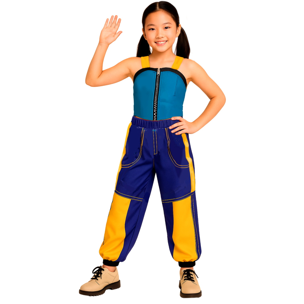 Costume Pop Star Lotus Travestimento Carnevale Cosplay Zoey Huntrix Cacciatrice - 7879