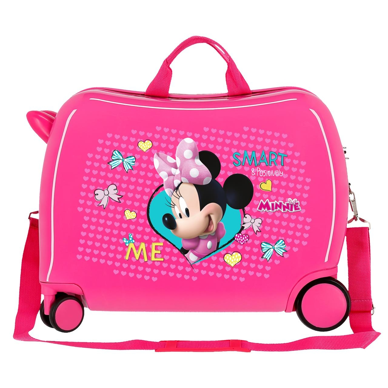 Trolley da Viaggio Minnie Mouse DISNEY in ABS Bagaglio Cavalcabile Valigia 50x38x20 CM - 22398e1