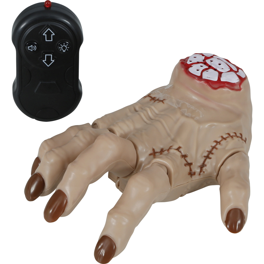 Decorazione la Mano Camminante Telecomandata Accessorio Travestimento Halloween Cosplay Mercoledì Addams - 29348