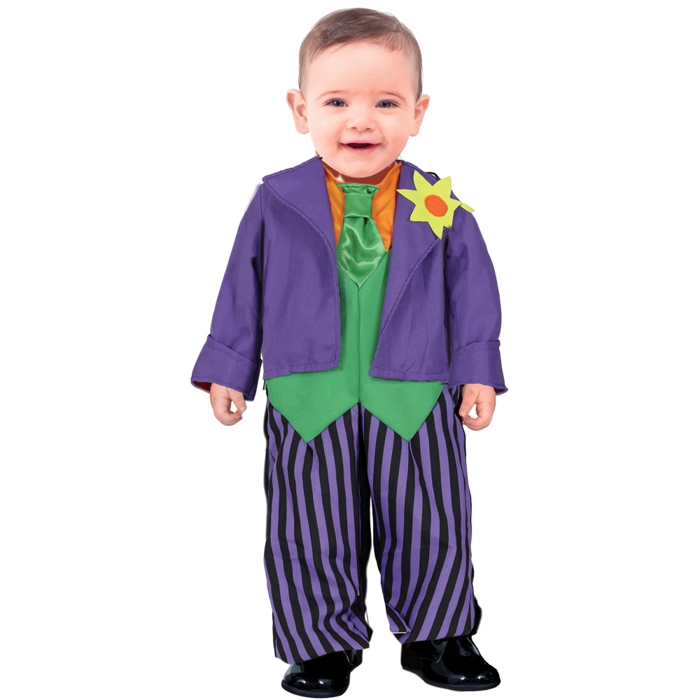 Costume Buffone Pazzo Tuta Intera Travestimento Halloween Carnevale Cosplay Joker - 7612