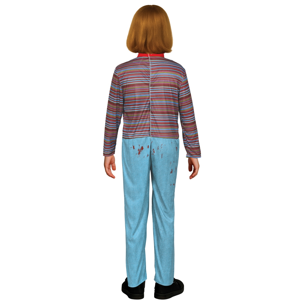 Costume Bambola Posseduta Tuta Intera Travestimento Halloween Carnevale Cosplay Chucky - 8779