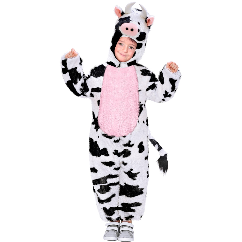 Costume Vestito Abito Travestimento Carnevale Halloween Bambina Mucca Funny - 9759j