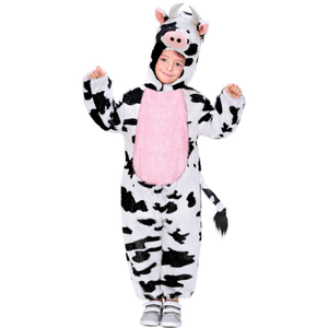 Costume Vestito Abito Travestimento Carnevale Halloween Bambina Mucca Funny - 9759j