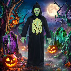 Costume Vestito Abito Travestimento Carnevale Halloween Bambino Mietitore Tossico - 0032