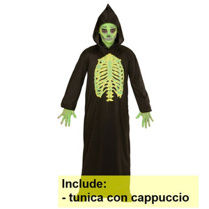Costume Vestito Abito Travestimento Carnevale Halloween Bambino Mietitore Tossico - 0032