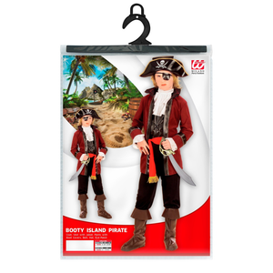 Costume Vestito Abito Travestimento Carnevale Halloween Bambino Pirata Dell'isola Del Tesoro - 5559