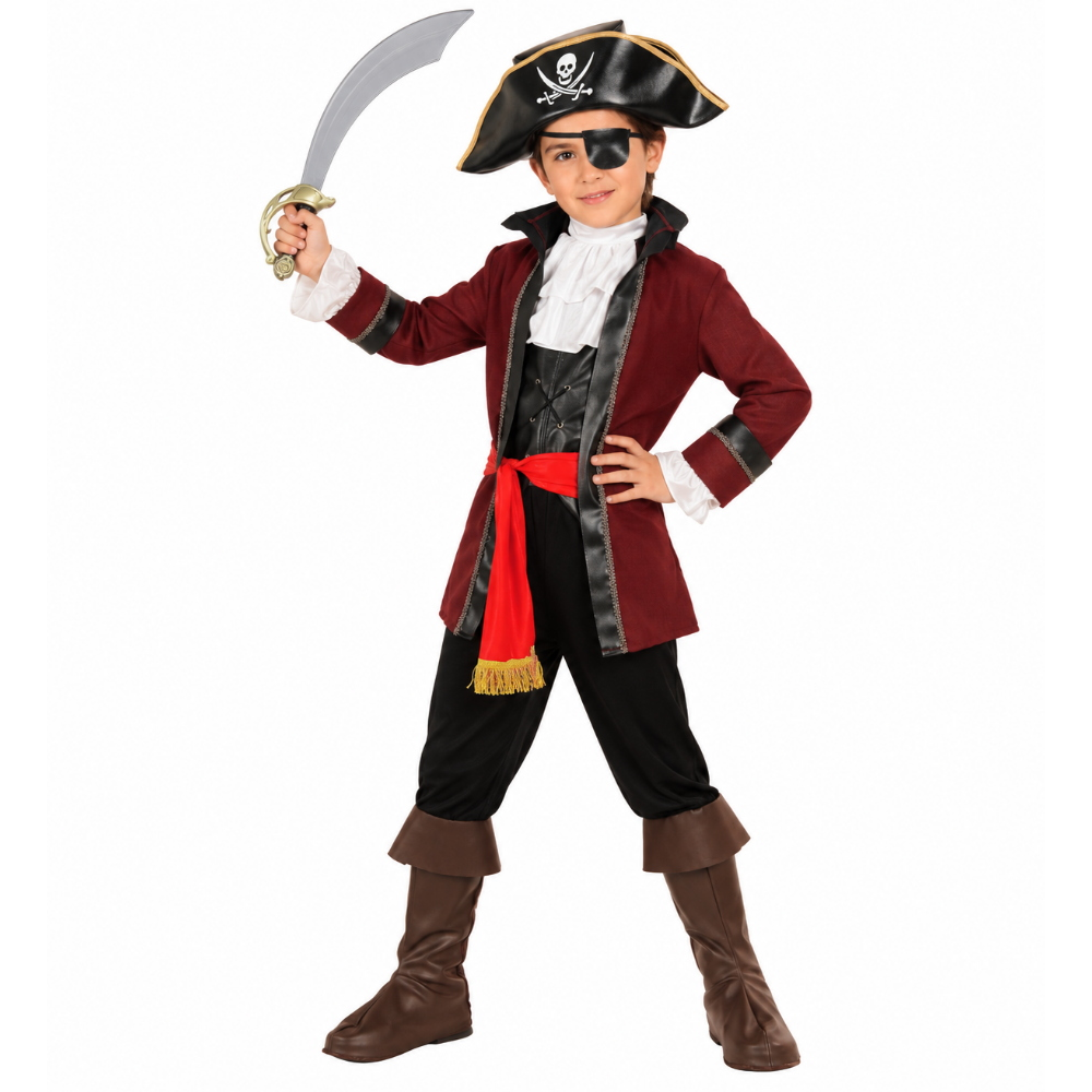 Costume Vestito Abito Travestimento Carnevale Halloween Bambino Pirata Dell'isola Del Tesoro - 5559