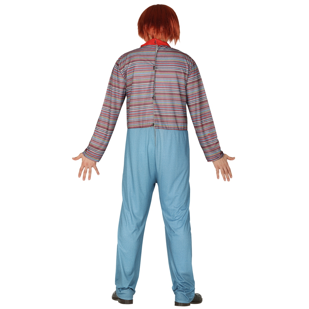 Costume Bambola Assassina Travestimento Adulto Halloween Cosplay Chucky- 8836