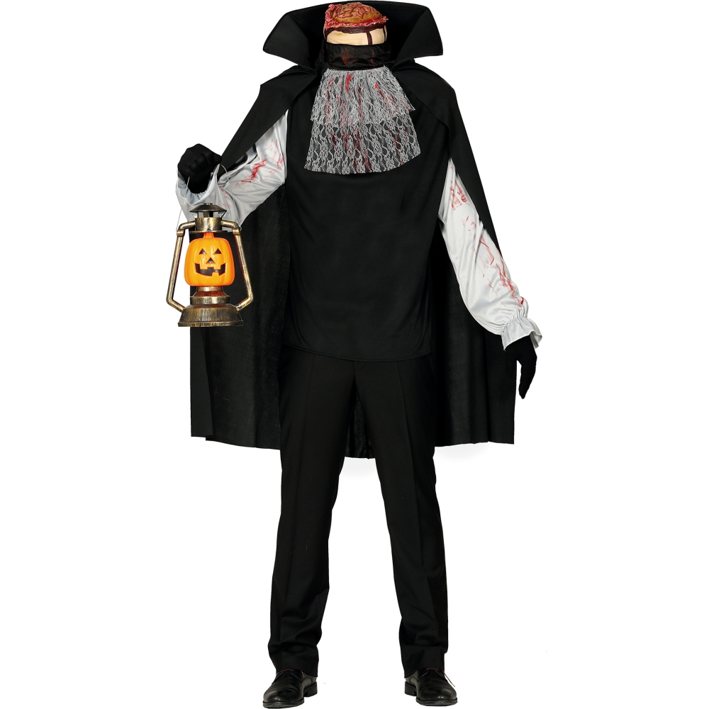 Costume Testa Tagliata Travestimento Adulto Halloween Cosplay Cavaliere Senza Testa - 8870