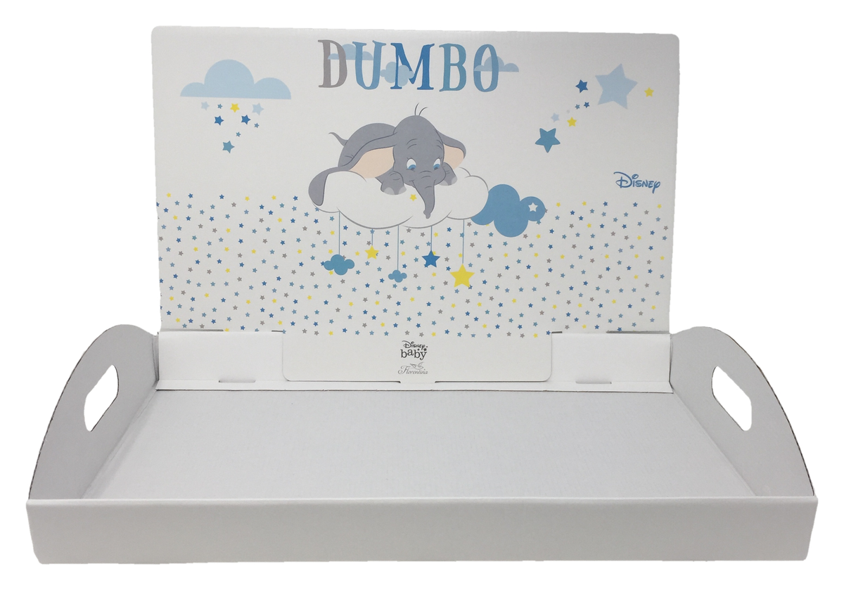 Cesto Bomboniere Dumbo Celeste DISNEY - Vassoio 46x29x28