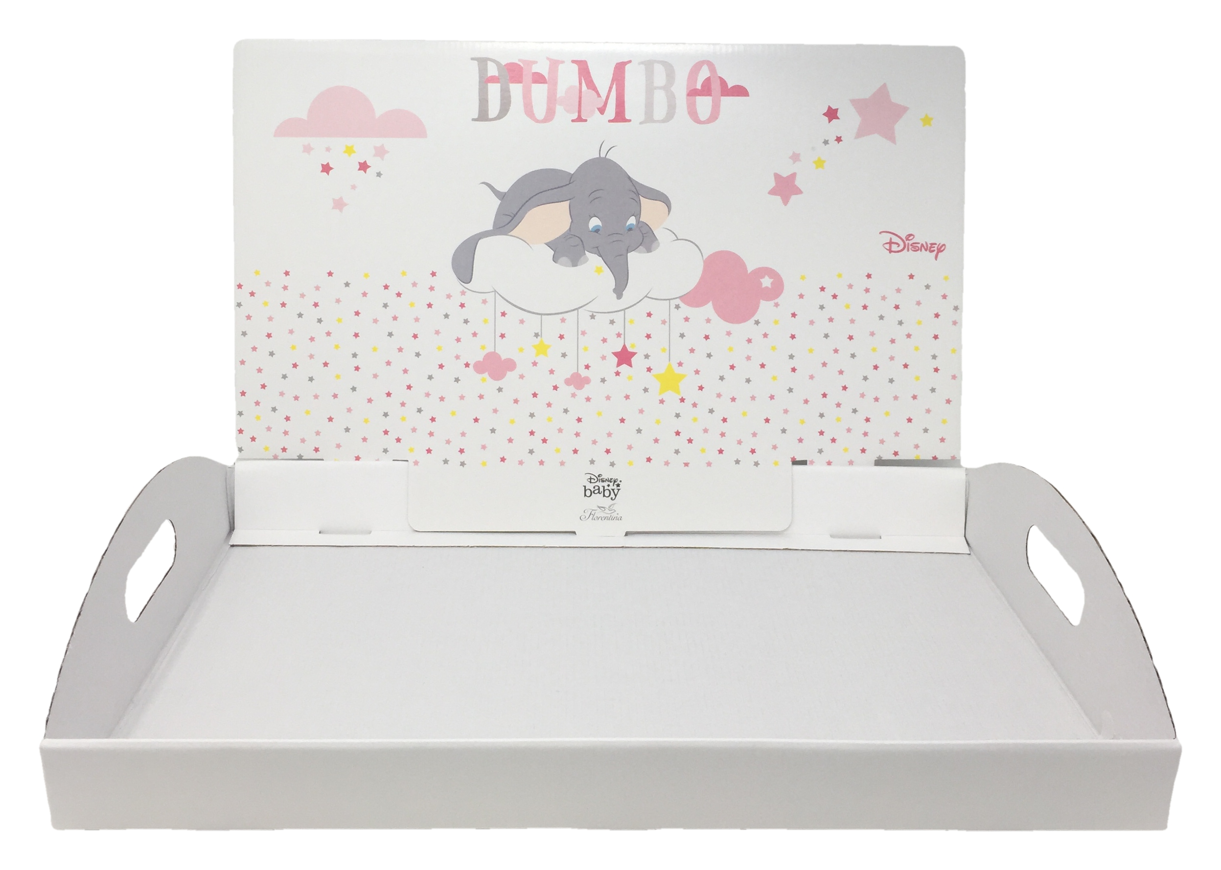 Cesto Bomboniere Dumbo Rosa DISNEY - Vassoio 46x29x28