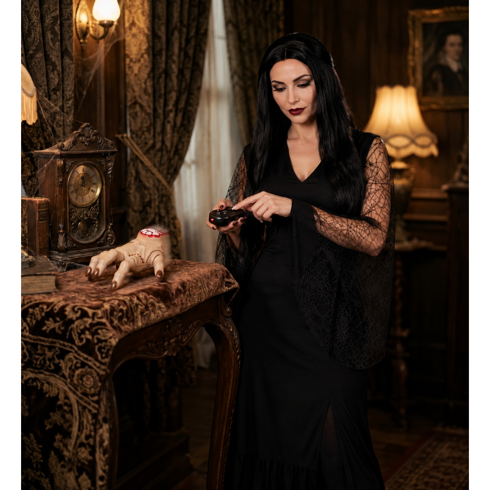 Decorazione la Mano Camminante Telecomandata Accessorio Travestimento Halloween Cosplay Mercoledì Addams - 29348