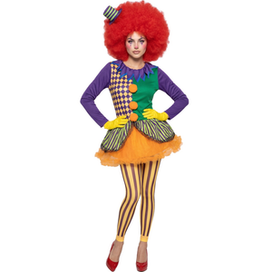 Costume Vestito Abito Travestimento Carnevale Halloween Cosplay Adulto Evil Joker - Donna - 0285