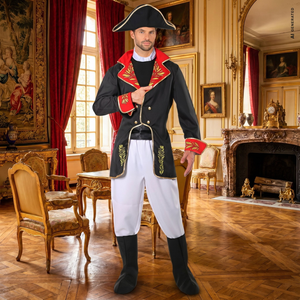Costume Vestito Abito Travestimento Carnevale Halloween Cosplay Adulto Napoleone - 0291