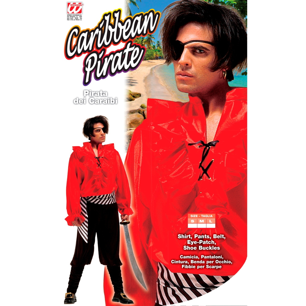 Costume Vestito Abito Travestimento Carnevale Halloween Cosplay Adulto Pirata Dei Caraibi