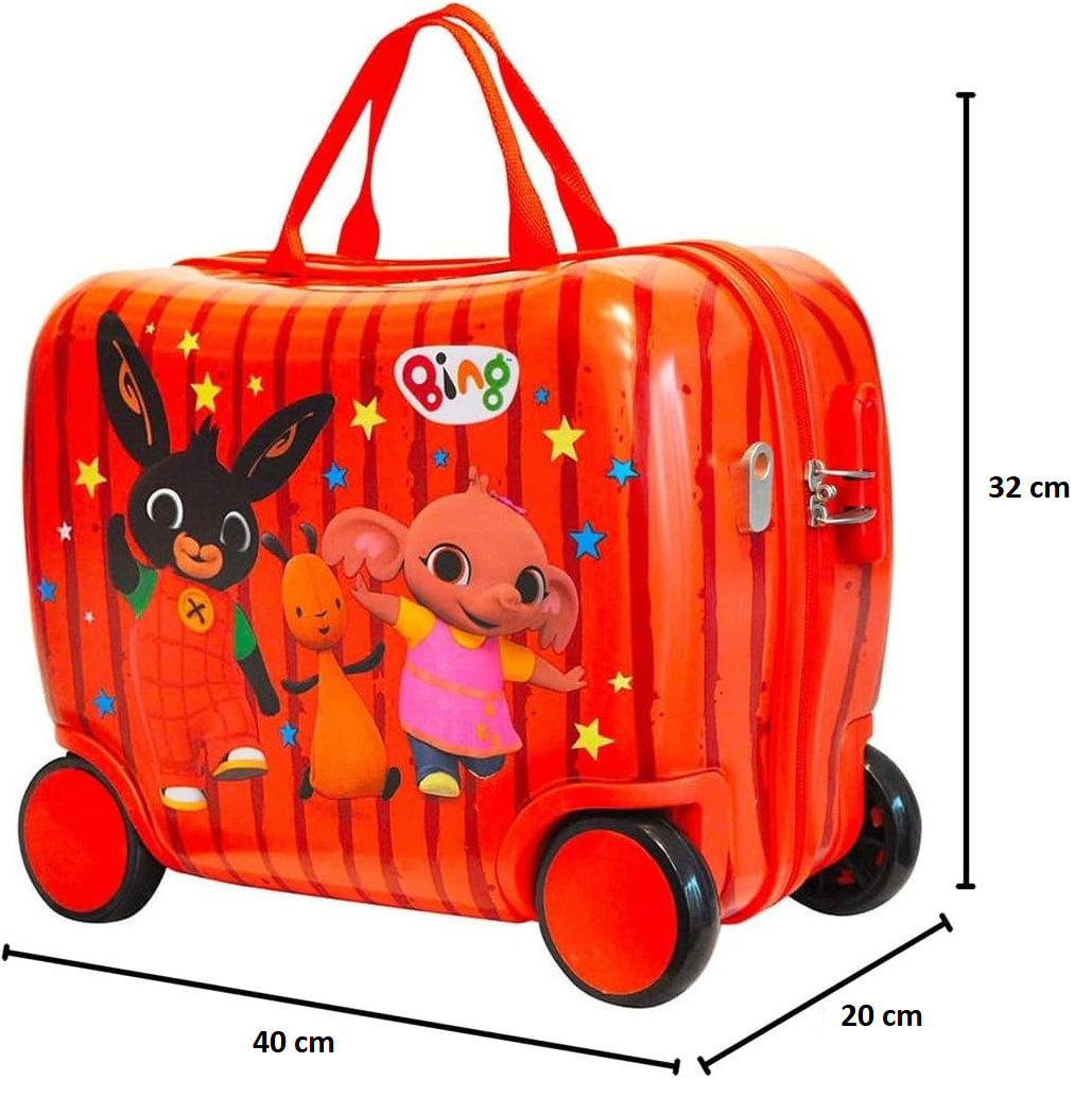Trolley da Viaggio Bing in ABS Valigia Cavalcabile Bagaglio a Mano 40x32x20 CM -Q99307mc