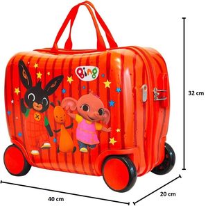 Trolley da Viaggio Bing in ABS Valigia Cavalcabile Bagaglio a Mano 40x32x20 CM -Q99307mc