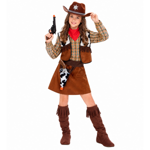 Costume Vestito Abito Travestimento Carnevale Halloween Cosplay Bambina Cowgirl - 3676