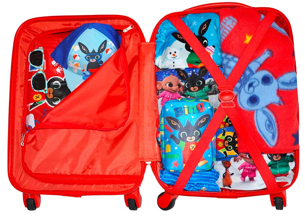 Trolley da Viaggio Cabina Valigia in ABS - Bing Bunny Coniglietto - 53 Cm. - Q99306mc