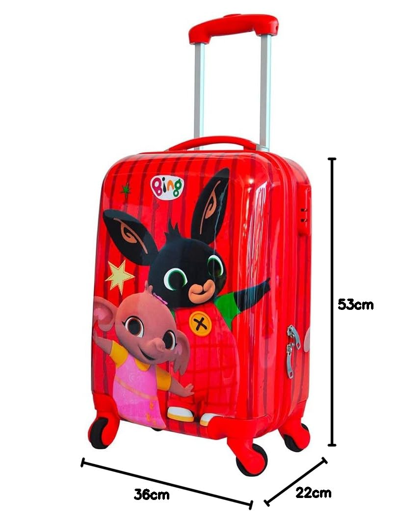 Trolley da Viaggio Cabina Valigia in ABS - Bing Bunny Coniglietto - 53 Cm. - Q99306mc