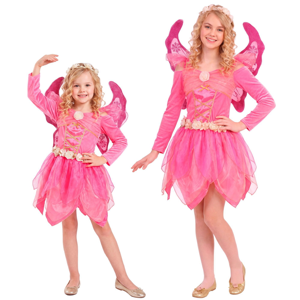 Costume Vestito Abito Travestimento Carnevale Halloween Cosplay Bambina Fatina Del Paese Delle Meraviglie - 4906