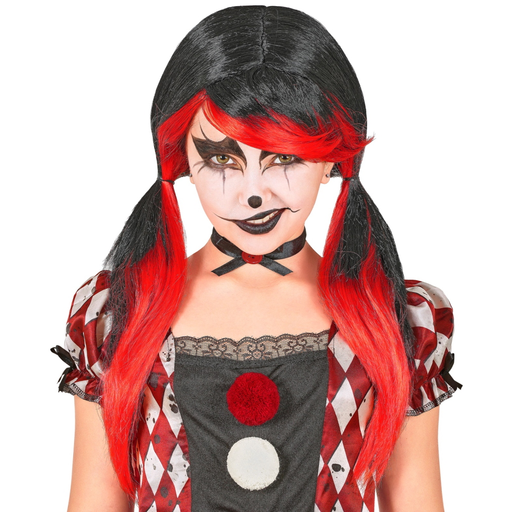 Parrucca Pagliaccio Horror Assassino Accessorio Travestimento Halloween Cosplay - 10291