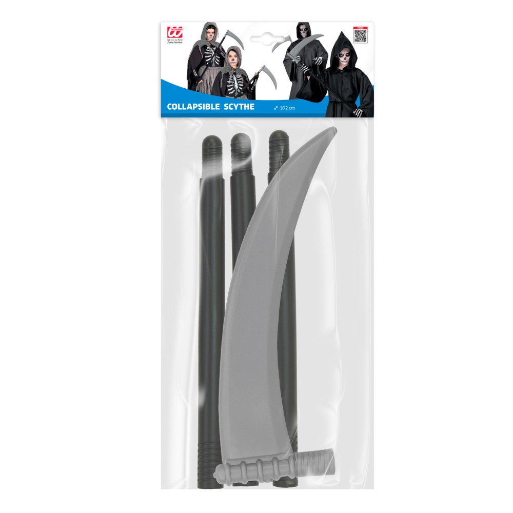 Falce Abbatibile 102 CM Accessorio Travestimento Halloween Carnevale Cosplay - 12045