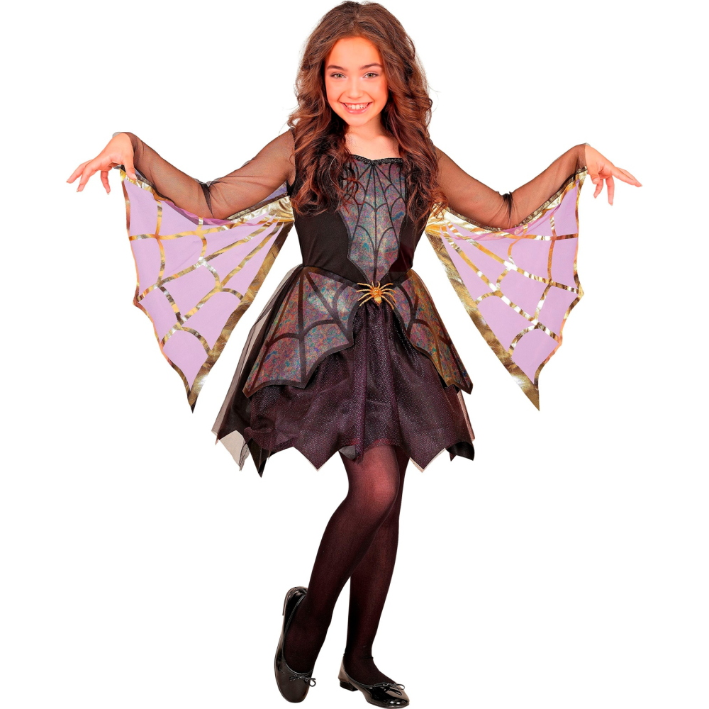 Costume Spider Girl Abito con Ali Travestimento Halloween Carnevale Cosplay - 1369