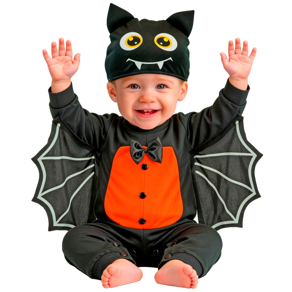 Costume Pipistrello Tuta e Copricapo Travestimento Halloween Carnevale Cosplay - 9336