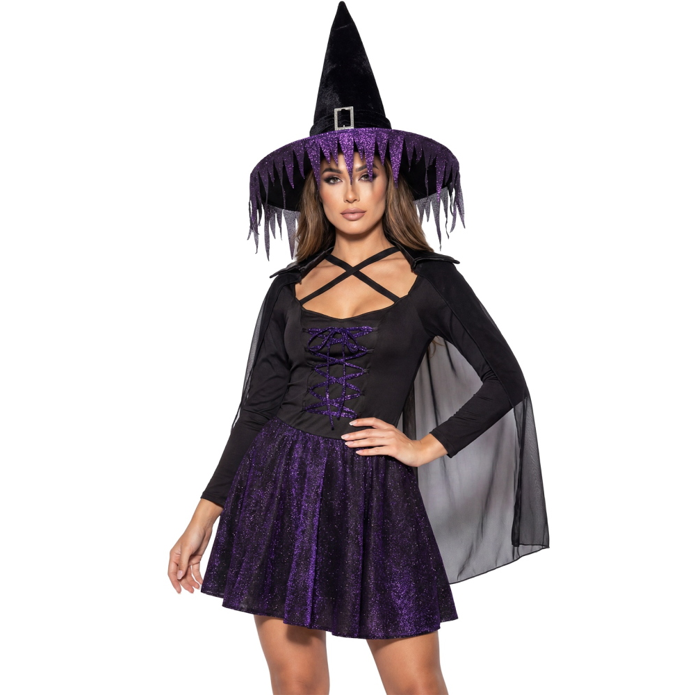 Costume Glimmer Witch Travestimento Strega Halloween Carnevale Cosplay - 0236