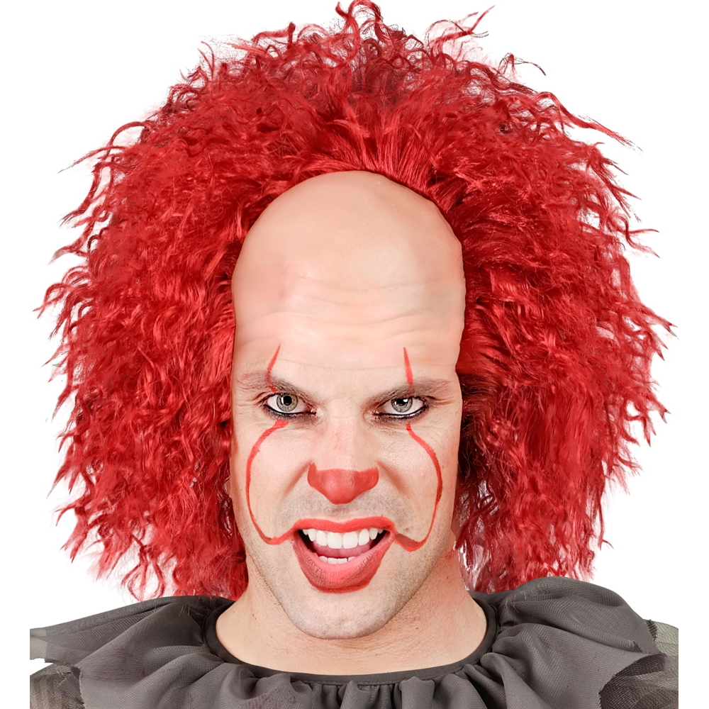 Parrucca Calotta con Capelli Rossi Creepy Clown Vintage Accessorio Travestimento Halloween Cosplay It- 29097