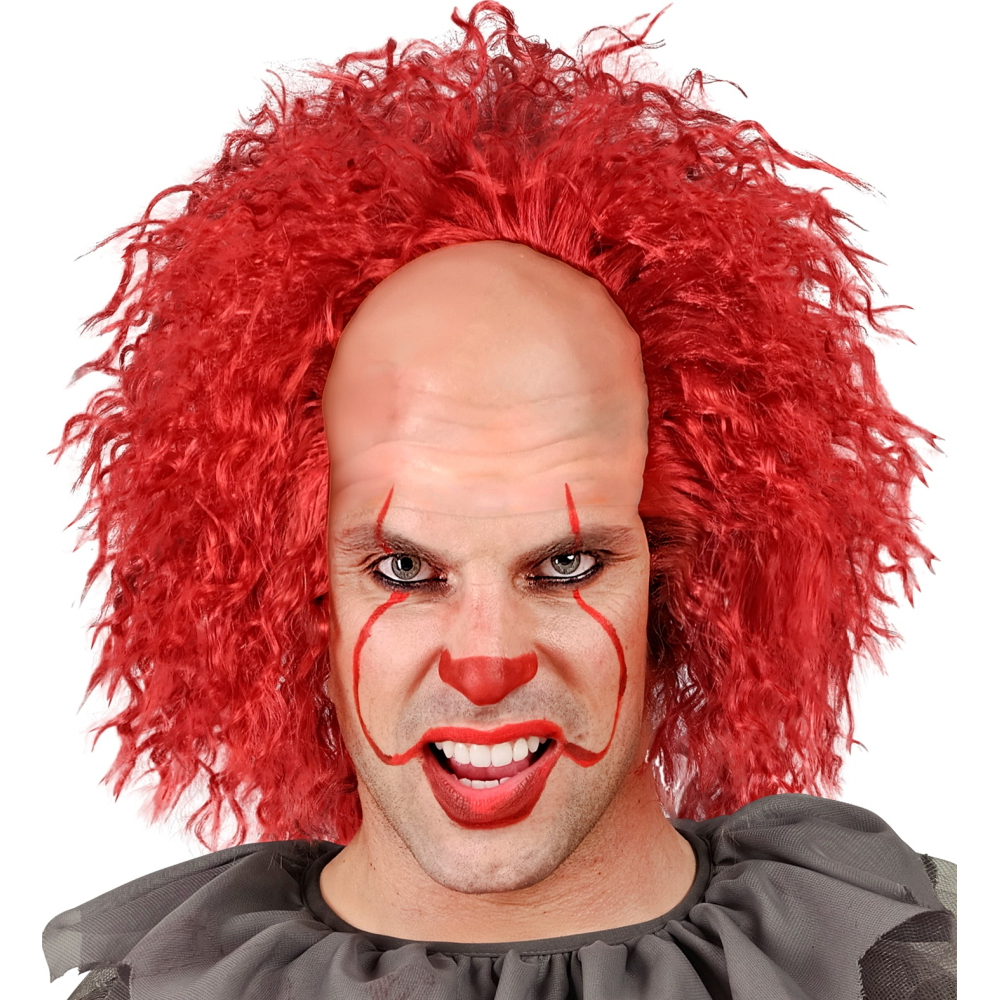 Parrucca Calotta con Capelli Rossi Creepy Clown Vintage Accessorio Travestimento Halloween Cosplay It- 29097