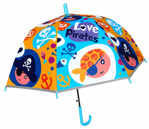 Ombrello Manuale Pirati - 18" 8 Raggi - Bambino - Kl10565