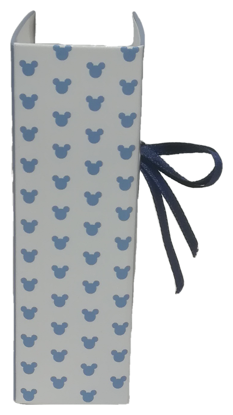 Bomboniera Astuccio Scatolina Portaconfetti Forma Libro - Topolino Mickey Mouse DISNEY - Celeste - 68171