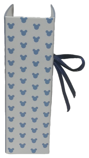 Bomboniera Astuccio Scatolina Portaconfetti Forma Libro - Topolino Mickey Mouse DISNEY - Celeste - 68171