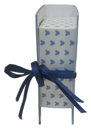 Bomboniera Astuccio Scatolina Portaconfetti Forma Libro - Topolino Mickey Mouse DISNEY - Celeste - 68171