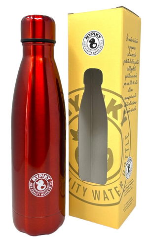 Bottiglia in Acciaio Inox 18/10 Thermos Doppia Parete - Beccuccio Stile Pet Colorata 500 Ml. - Mpas01/6