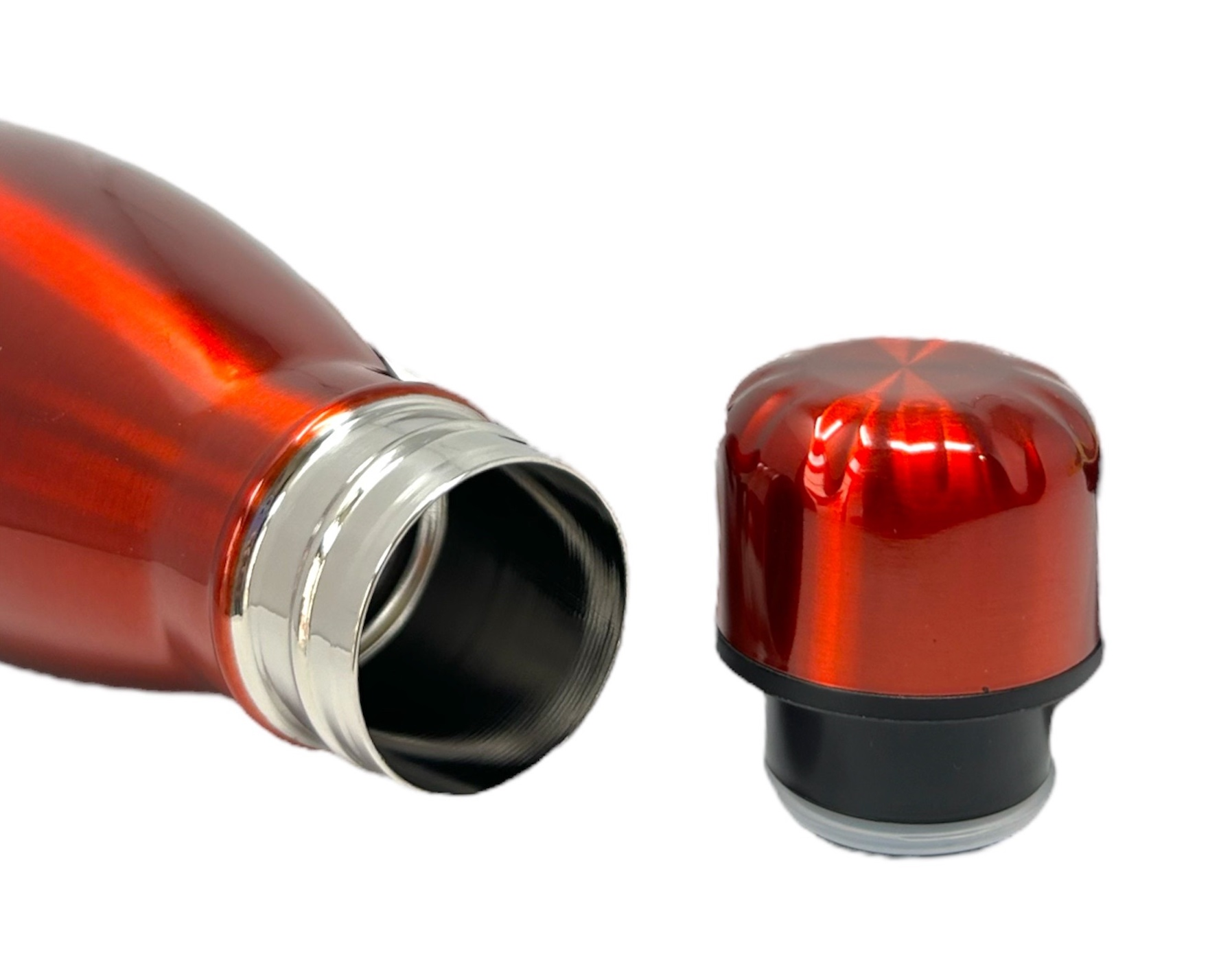 Bottiglia in Acciaio Inox 18/10 Thermos Doppia Parete - Beccuccio Stile Pet Colorata 500 Ml. - Mpas01/6