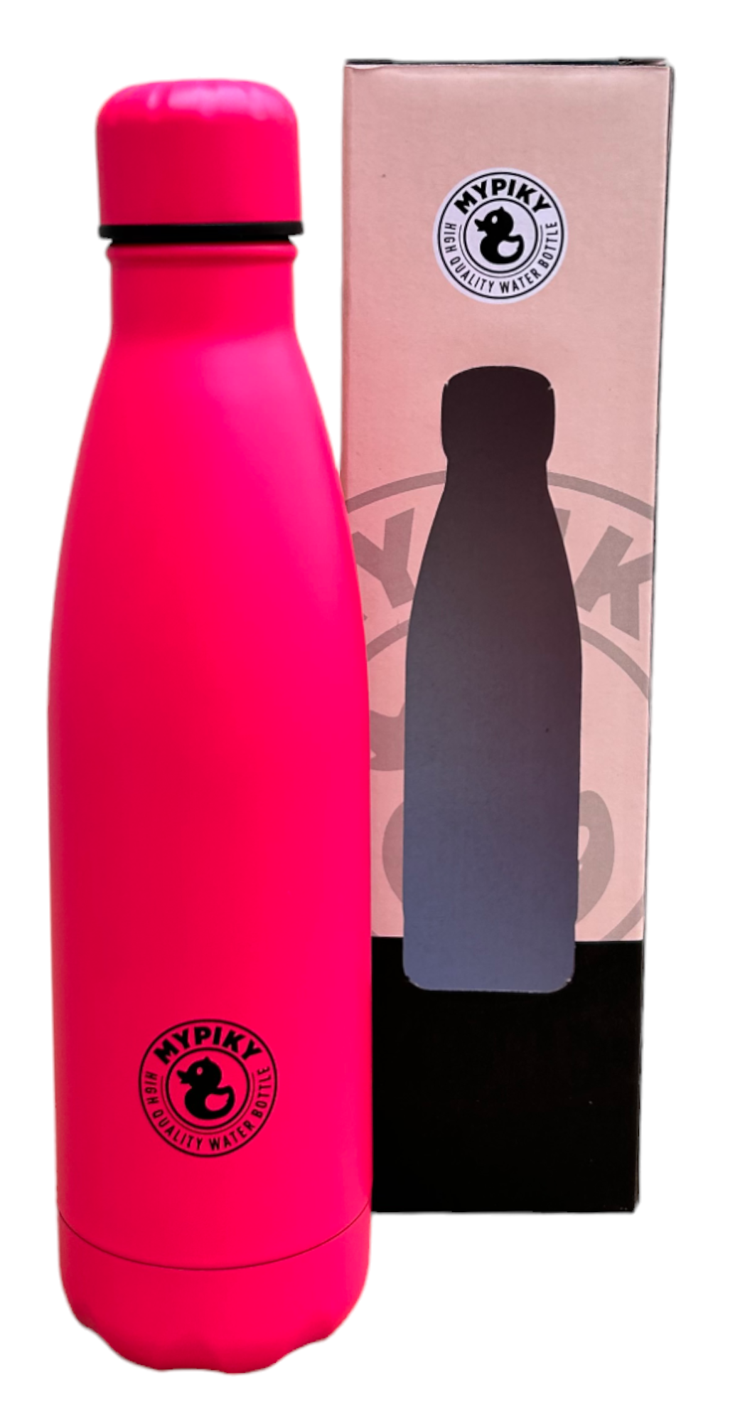 Bottiglia in Acciaio Inox 18/10 Thermos Doppia Parete - Beccuccio Stile Pet Colorata 500 Ml. - Mpas01/8