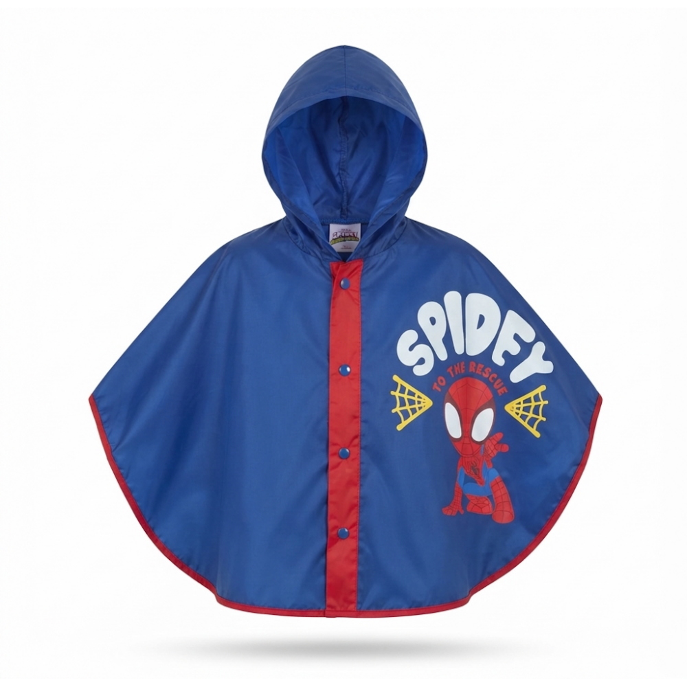 Mantella Pioggia Spidey MARVEL Impermeabile per Bambini Antipioggia Antivento - M07617mc
