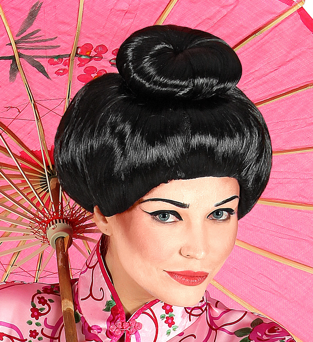 Parrucca Giapponese Geisha - Accessori per Abito Vestito Travestimento Carnevale  - 01509